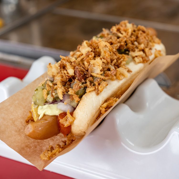 Ristet hotdog Jørgensens Pølsevogn